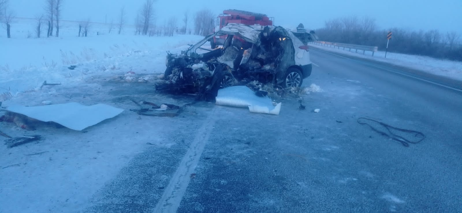 В ДТП в Костанайской области погибли мама с детьми-двойняшками - Акцент