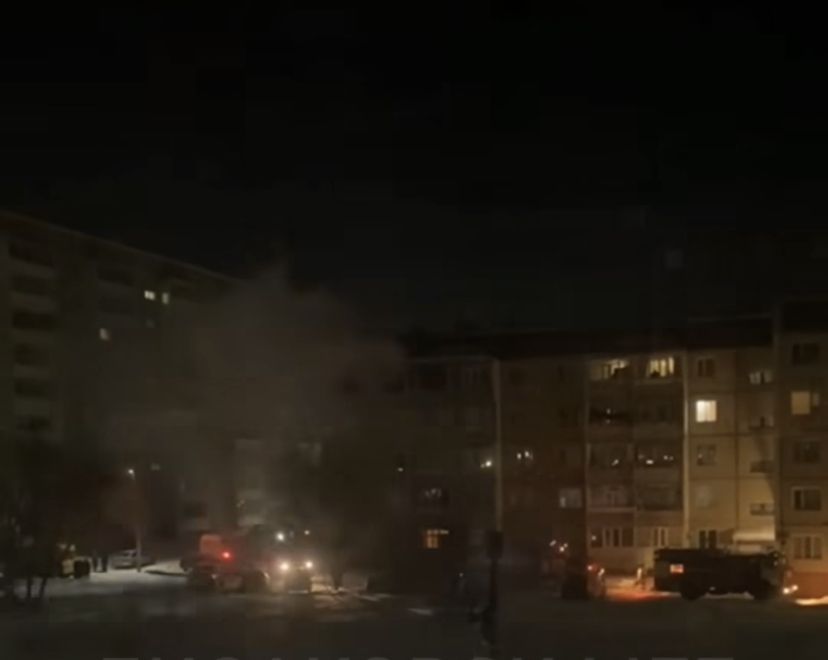 Очередной пожар в Лисаковске