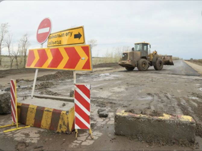 Ремонт дороги идёт по графику